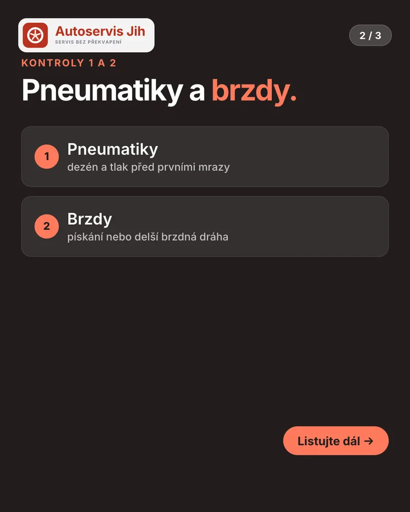 Karusel 2/3: Pneumatiky a brzdy