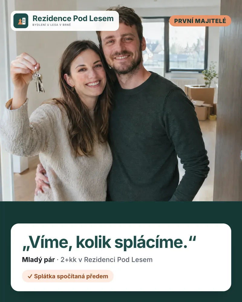 První majitelé v novém bytě