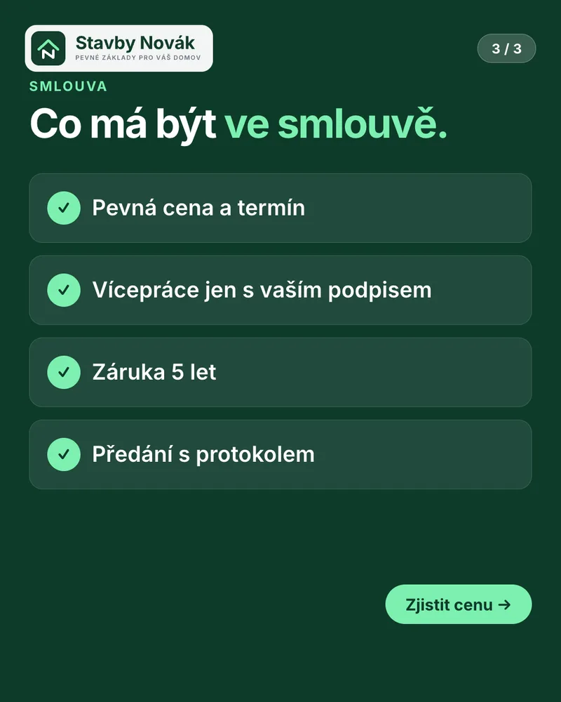 Karusel 3/3: Co má být ve smlouvě