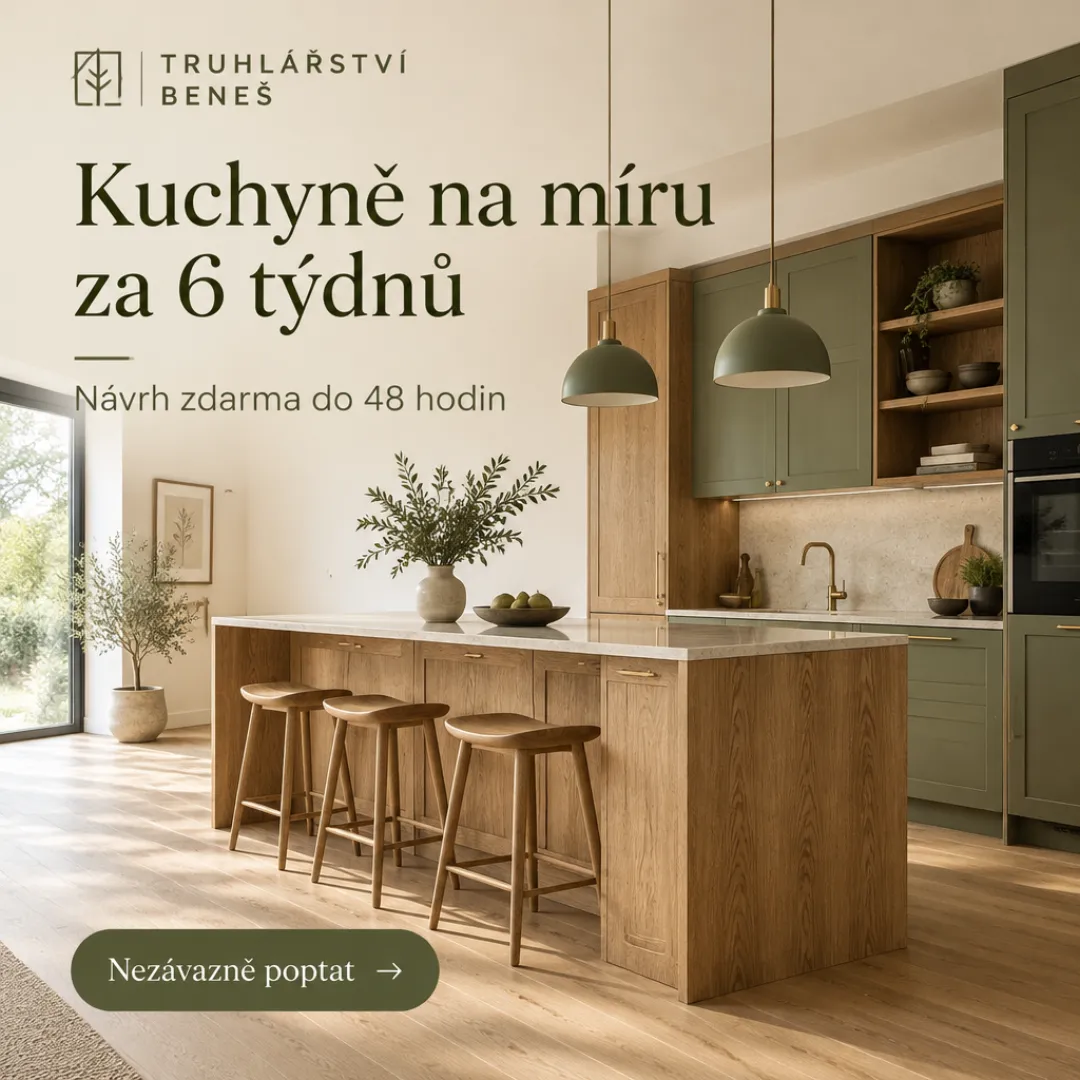 Ukázka reklamy: Truhlářství Beneš · Facebook 1:1